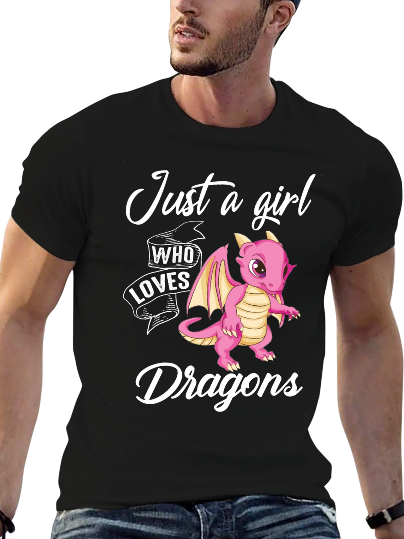 Just a Girl Who Loves Dragons Graphic Tee