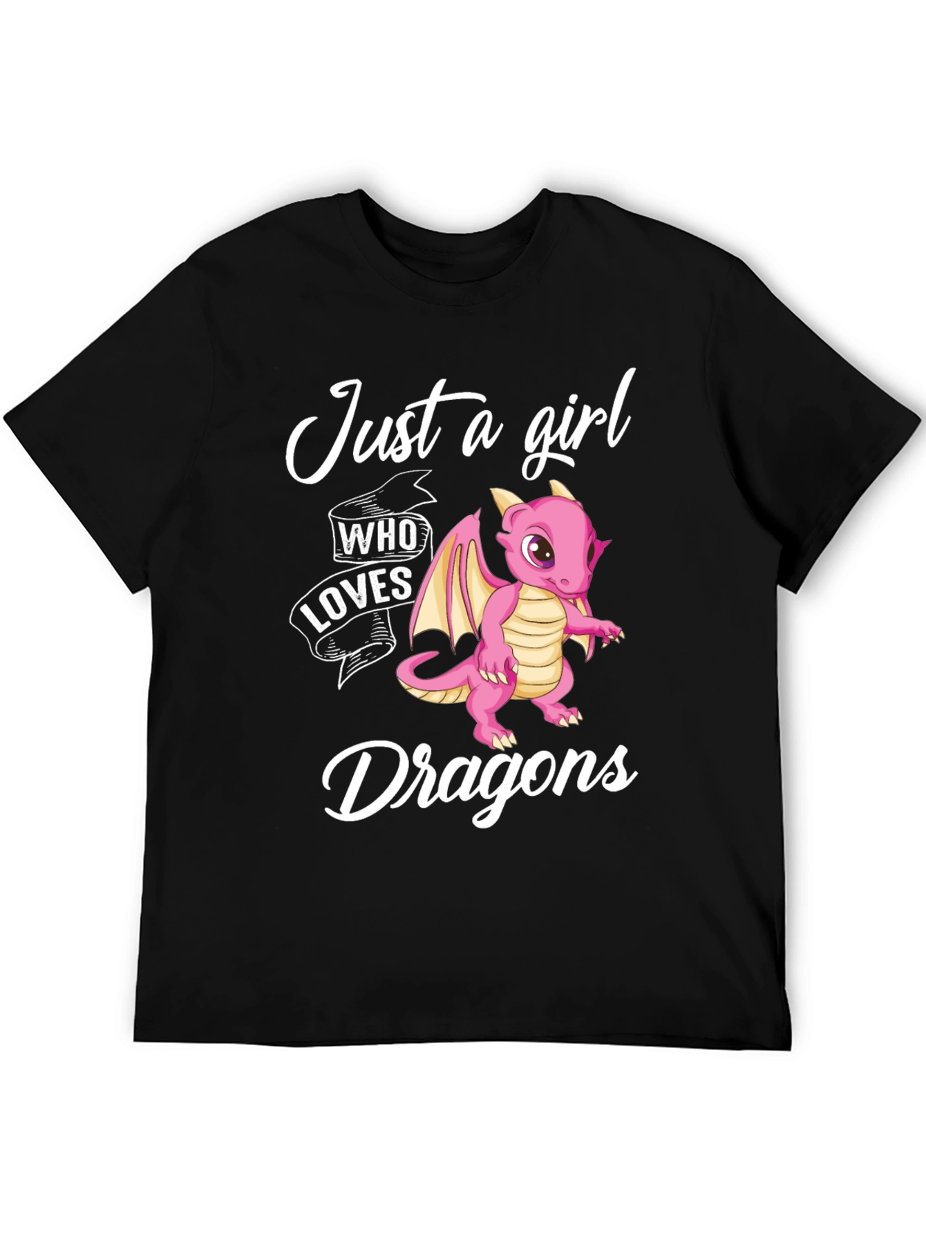 Just a Girl Who Loves Dragons Graphic Tee