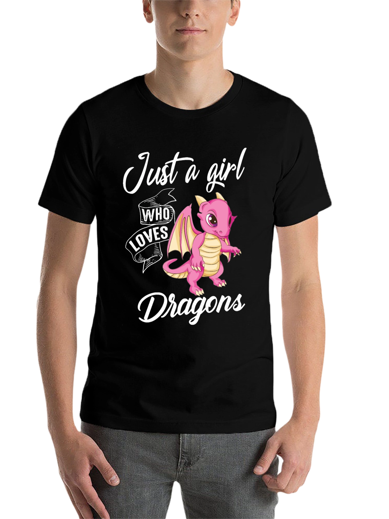Just a Girl Who Loves Dragons Graphic Tee