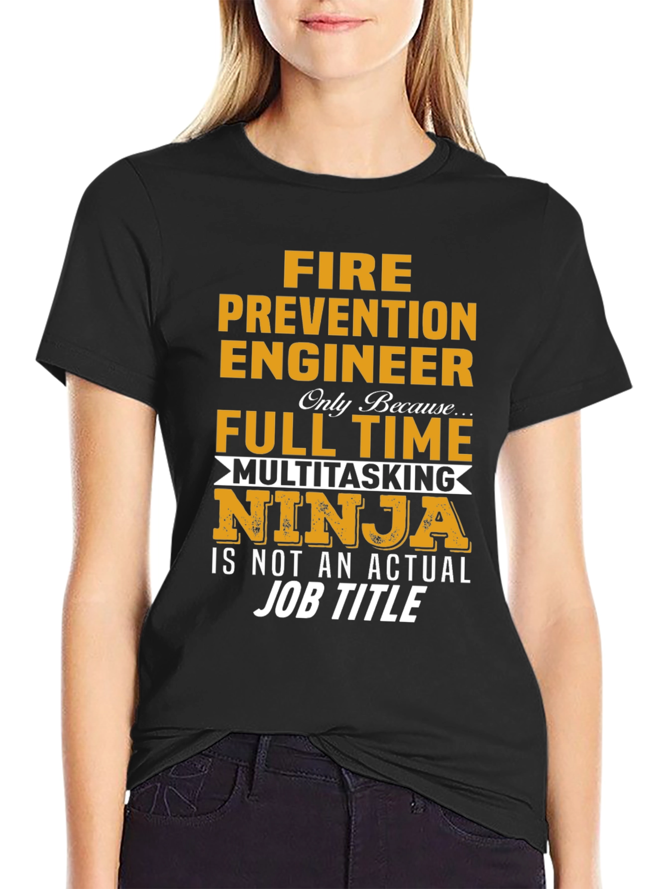 Fire Prevention Engineer Multitasking Ninja T-Shirt