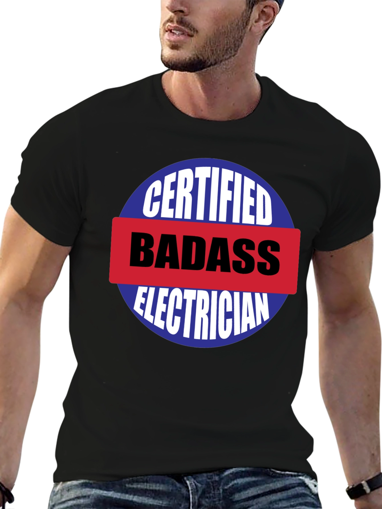 Certified Badass Electrician T-Shirt