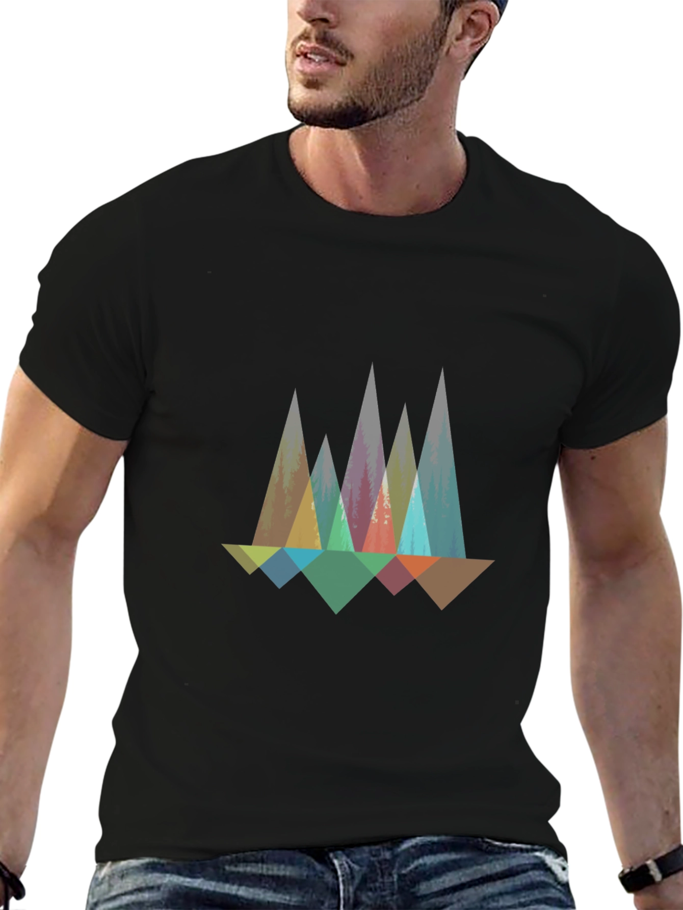 Geometric Mountain T-Shirt