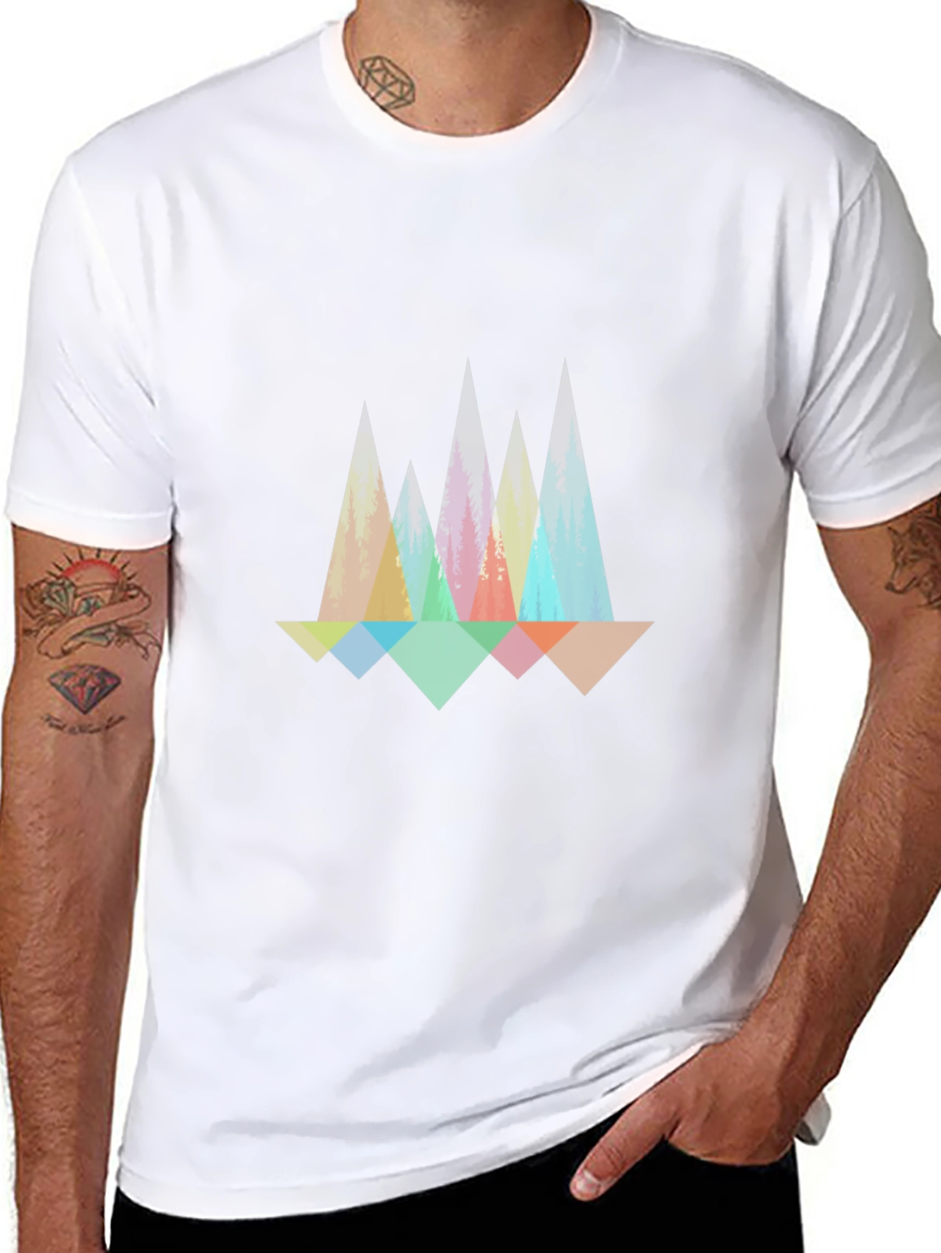 Geometric Mountain T-Shirt