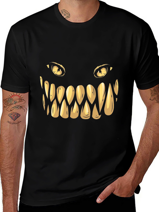Monster Grin Graphic Tee - Spooky Style!