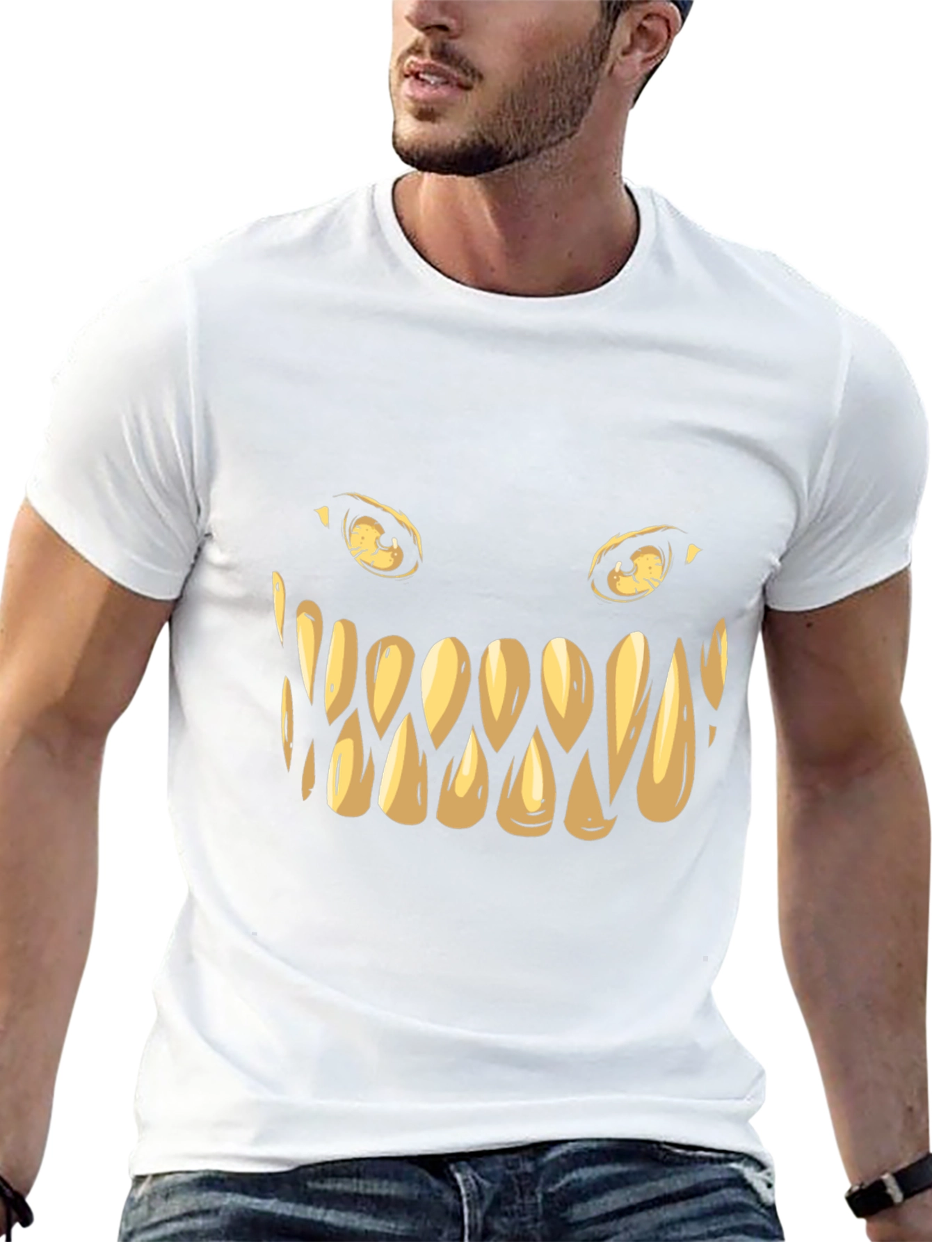 Monster Grin Graphic Tee - Spooky Style!