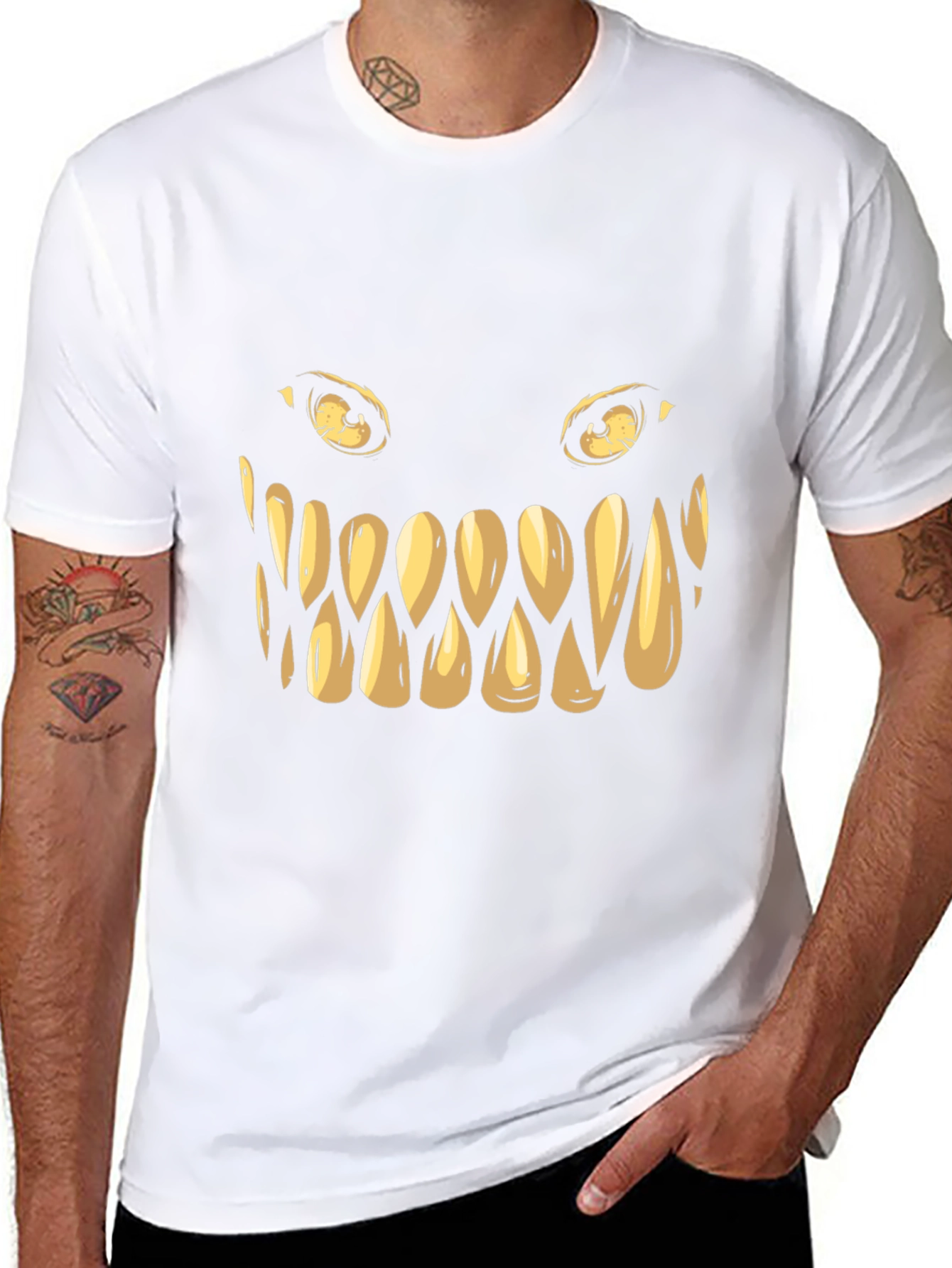Monster Grin Graphic Tee - Spooky Style!