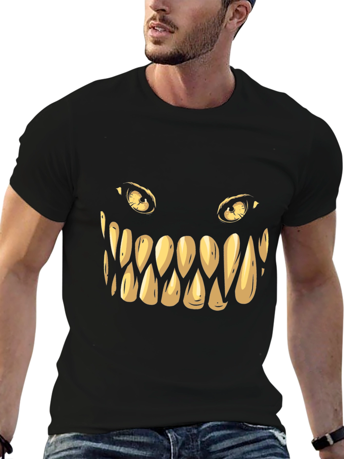 Monster Grin Graphic Tee - Spooky Style!