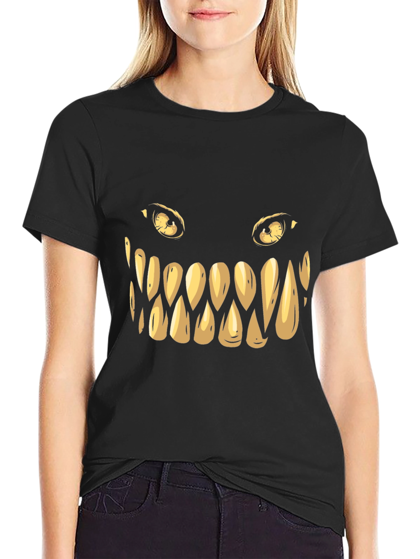Monster Grin Graphic Tee - Spooky Style!