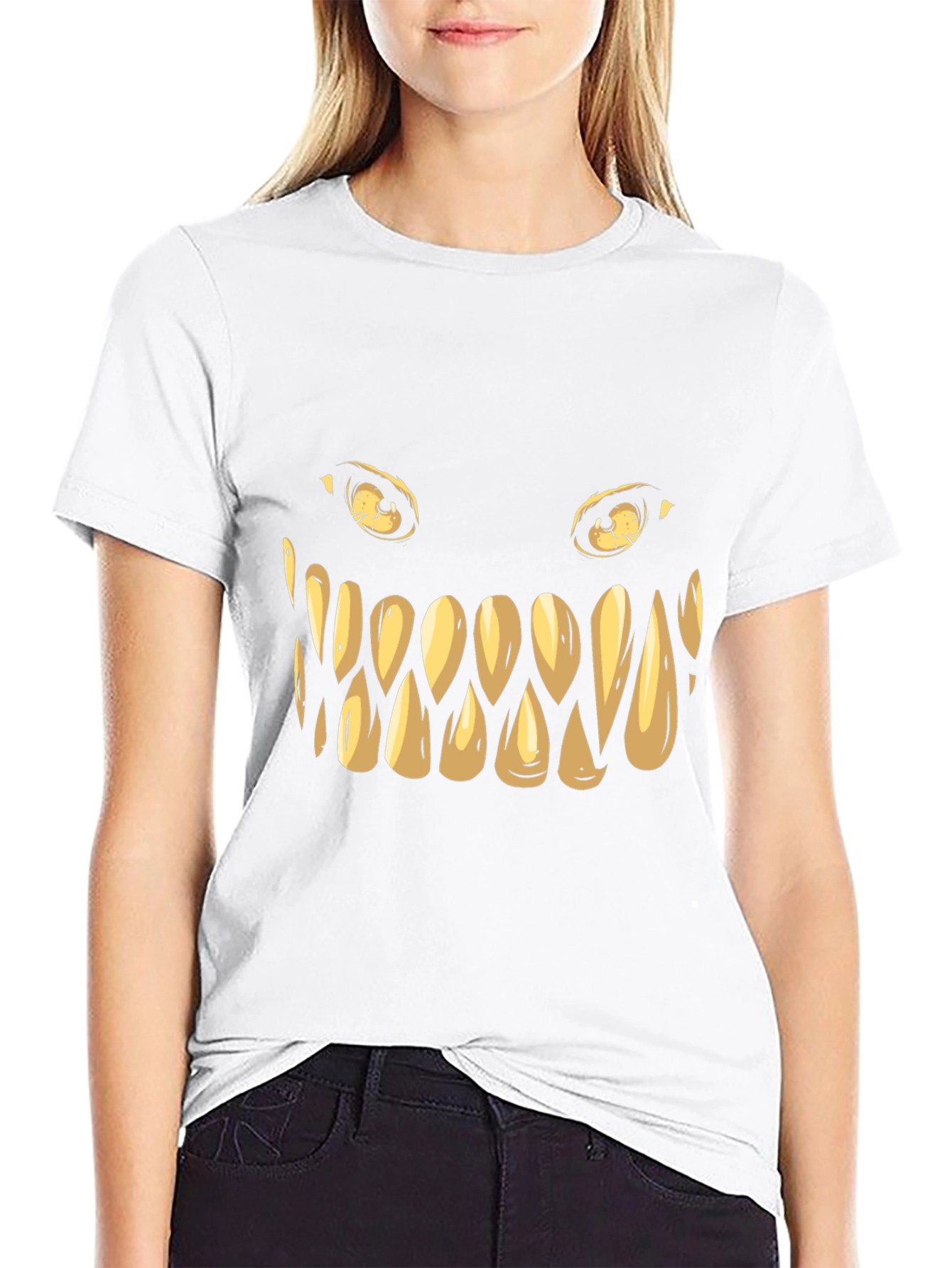 Monster Grin Graphic Tee - Spooky Style!