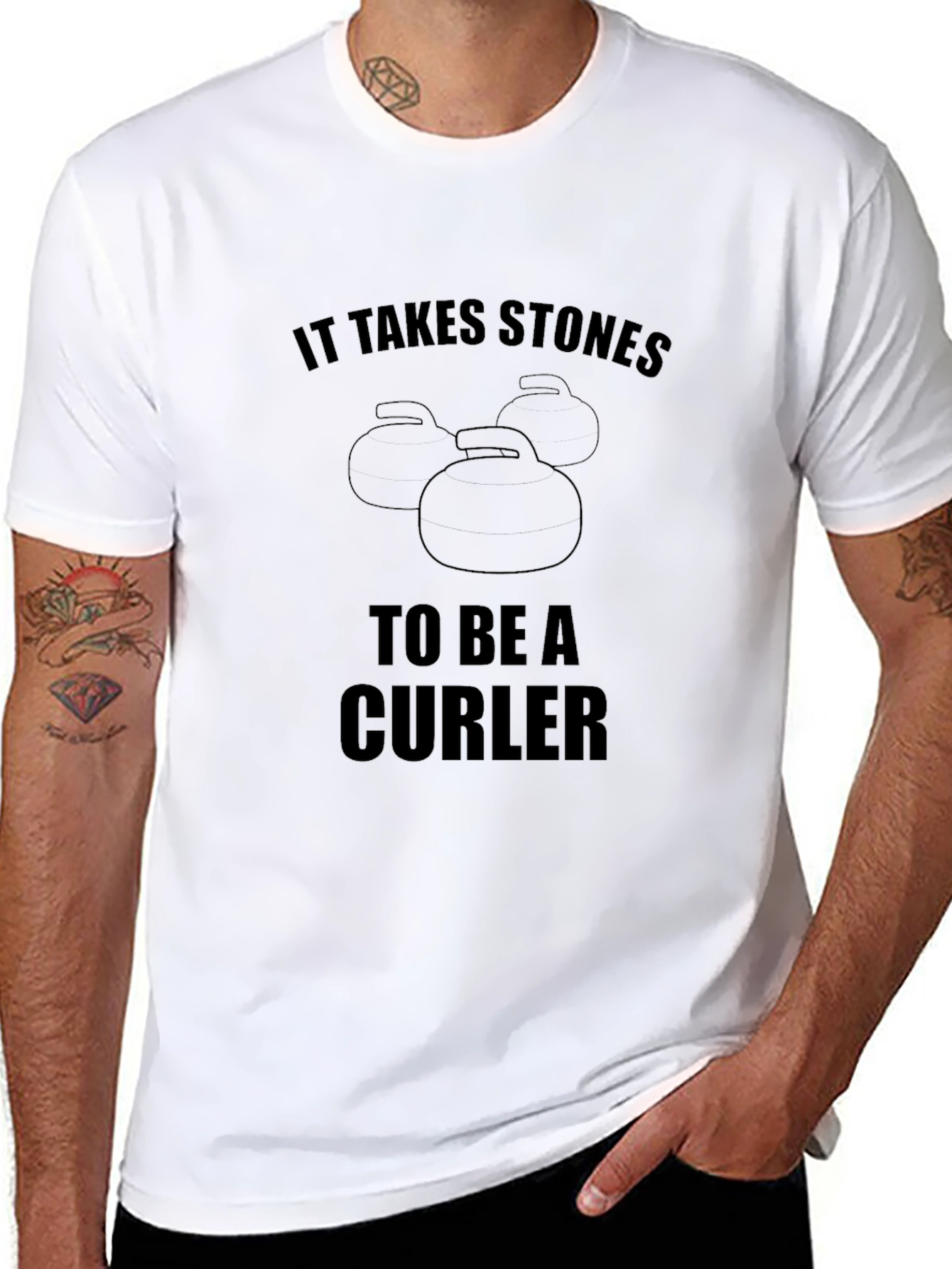It Takes Stones To Be A Curler T-Shirt