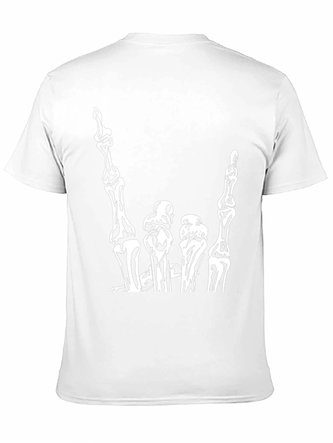 Skeleton Hand Rock On Graphic Tee
