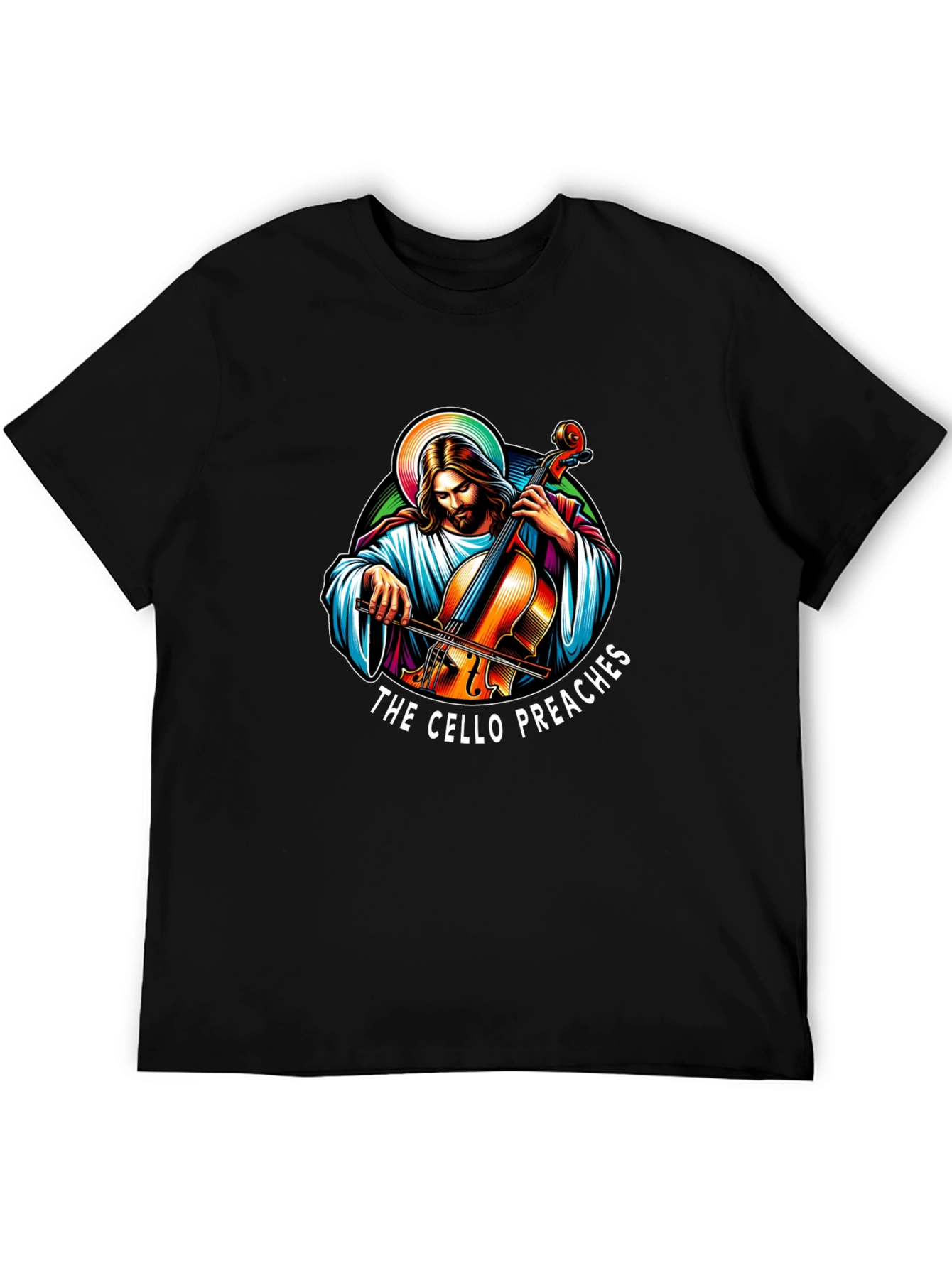 The Cello Preaches Black T-Shirt