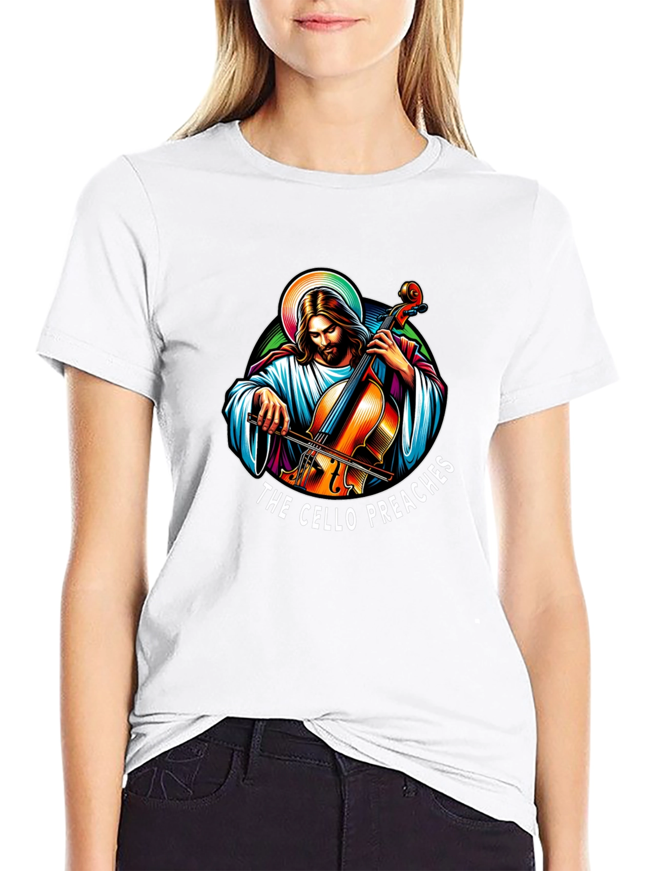 The Cello Preaches Black T-Shirt