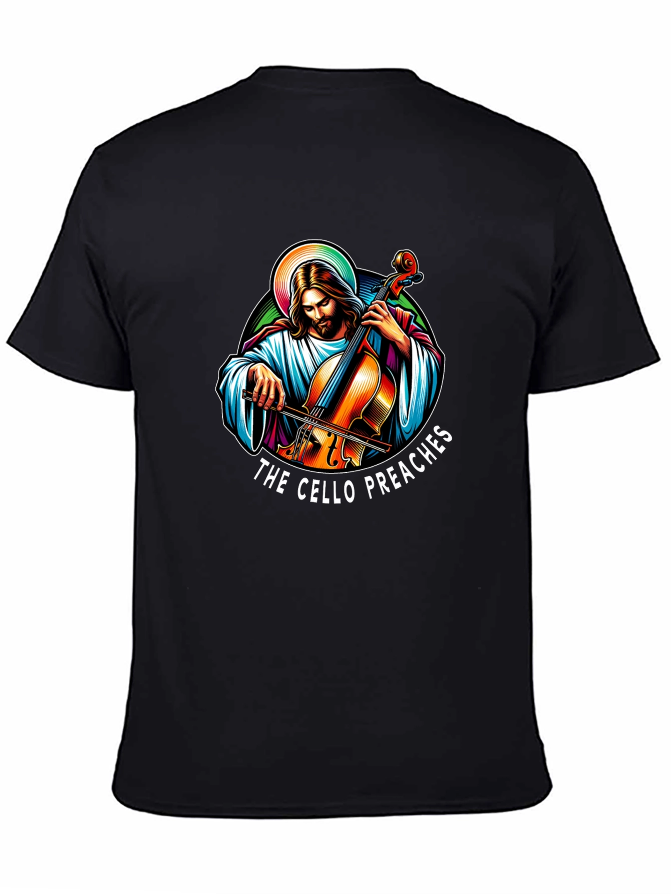 The Cello Preaches Black T-Shirt