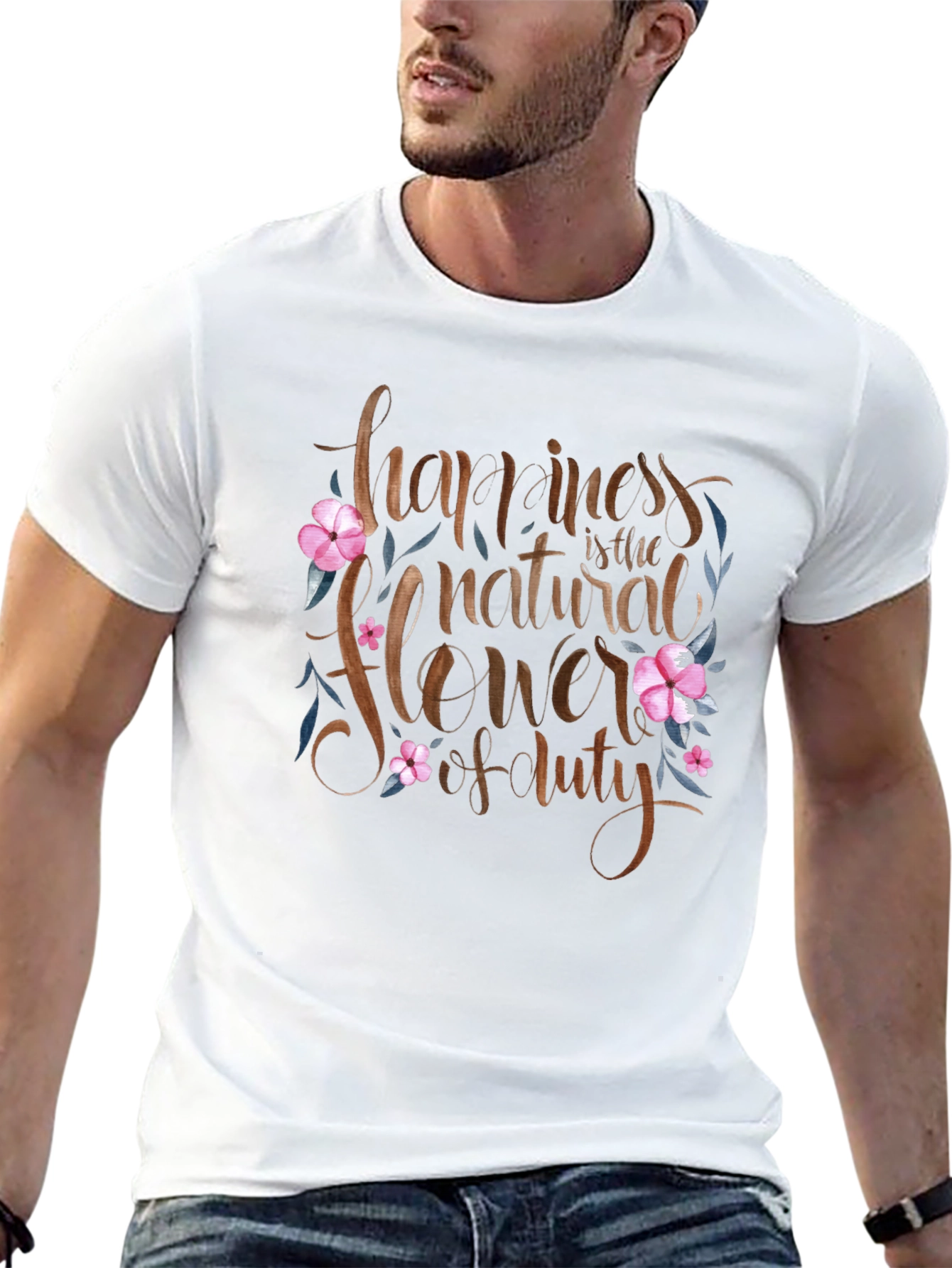 Happiness Flower Duty Graphic Tee