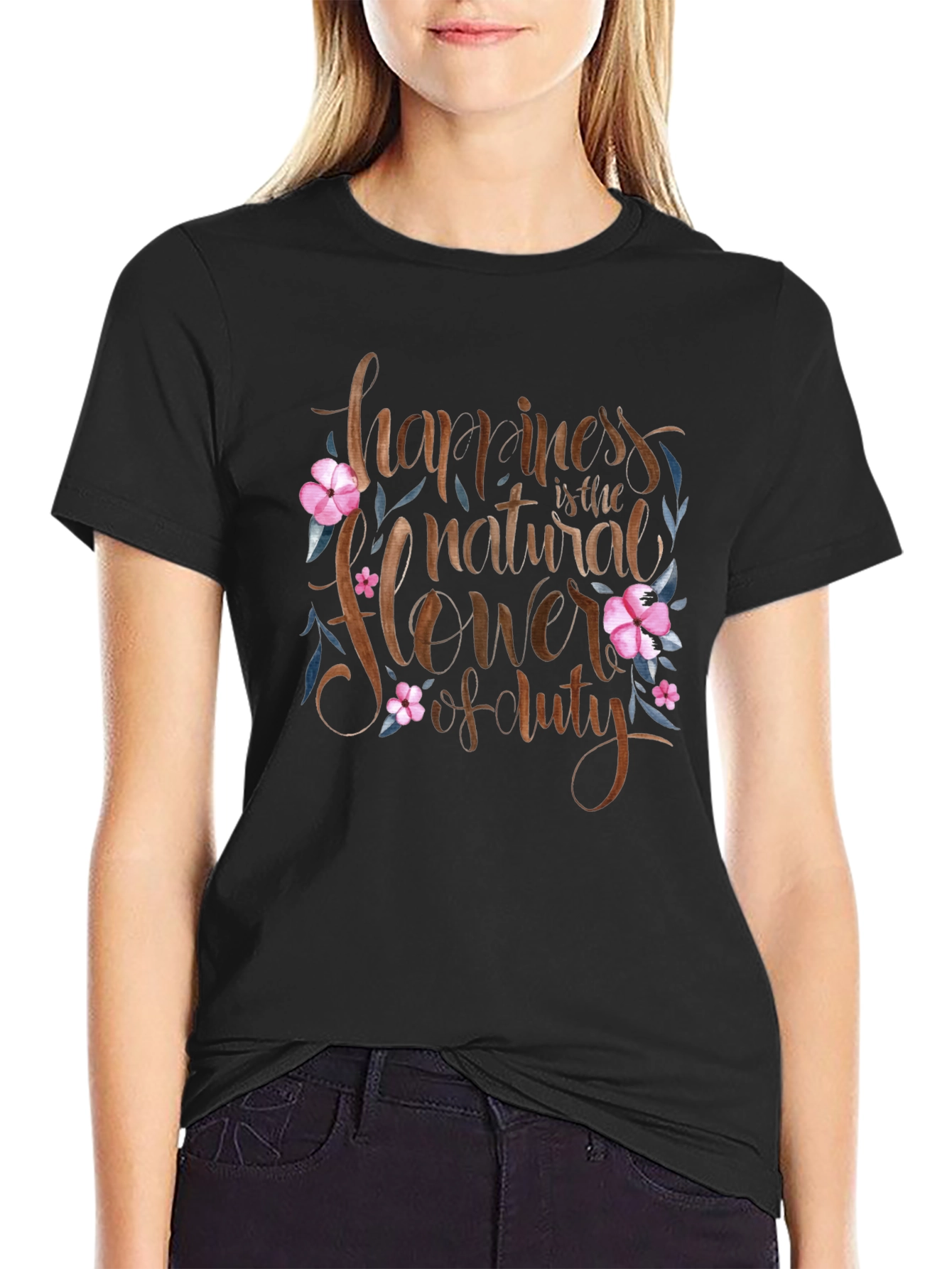 Happiness Flower Duty Graphic Tee