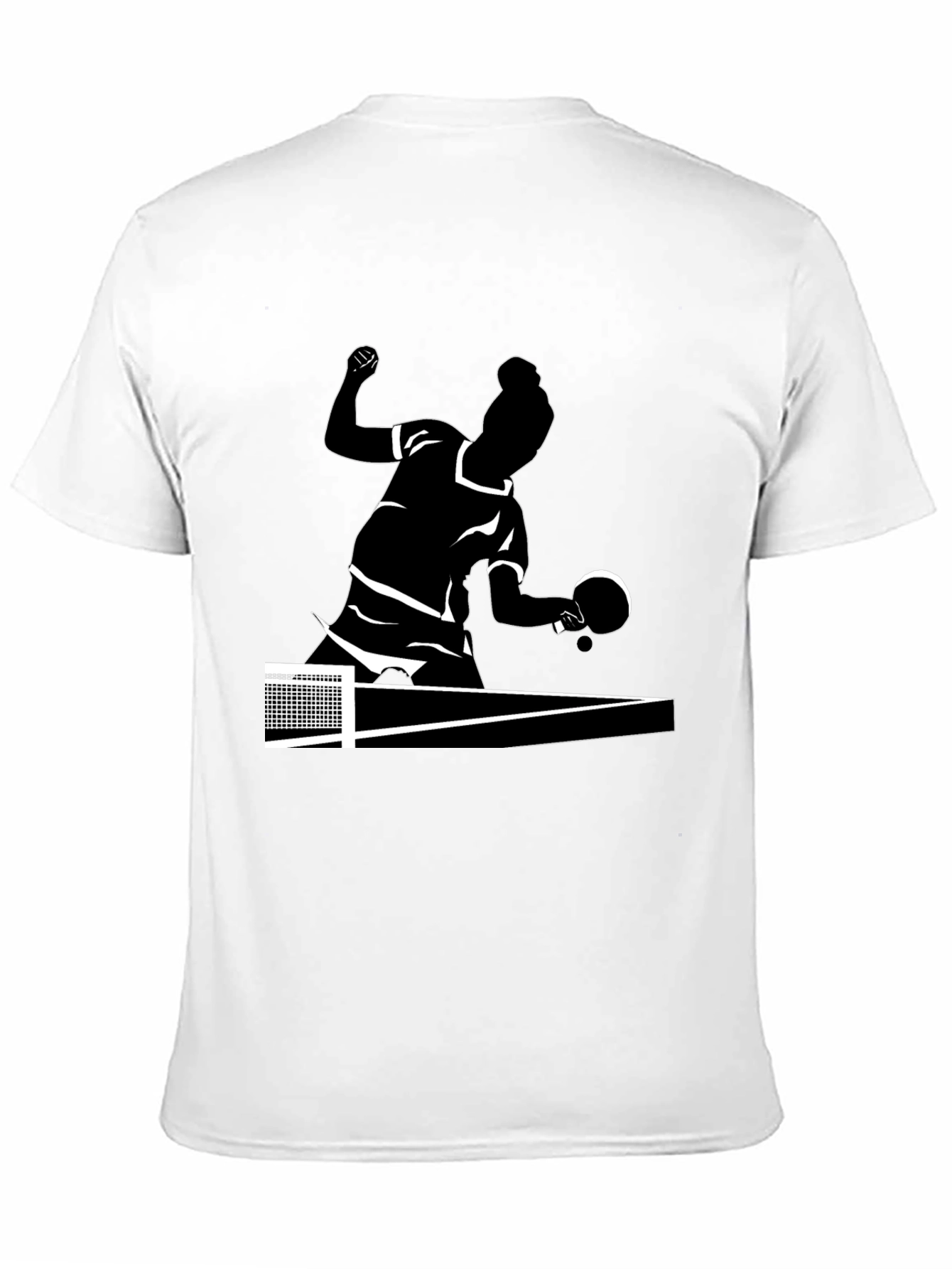 Table Tennis Player Graphic Tee - Black