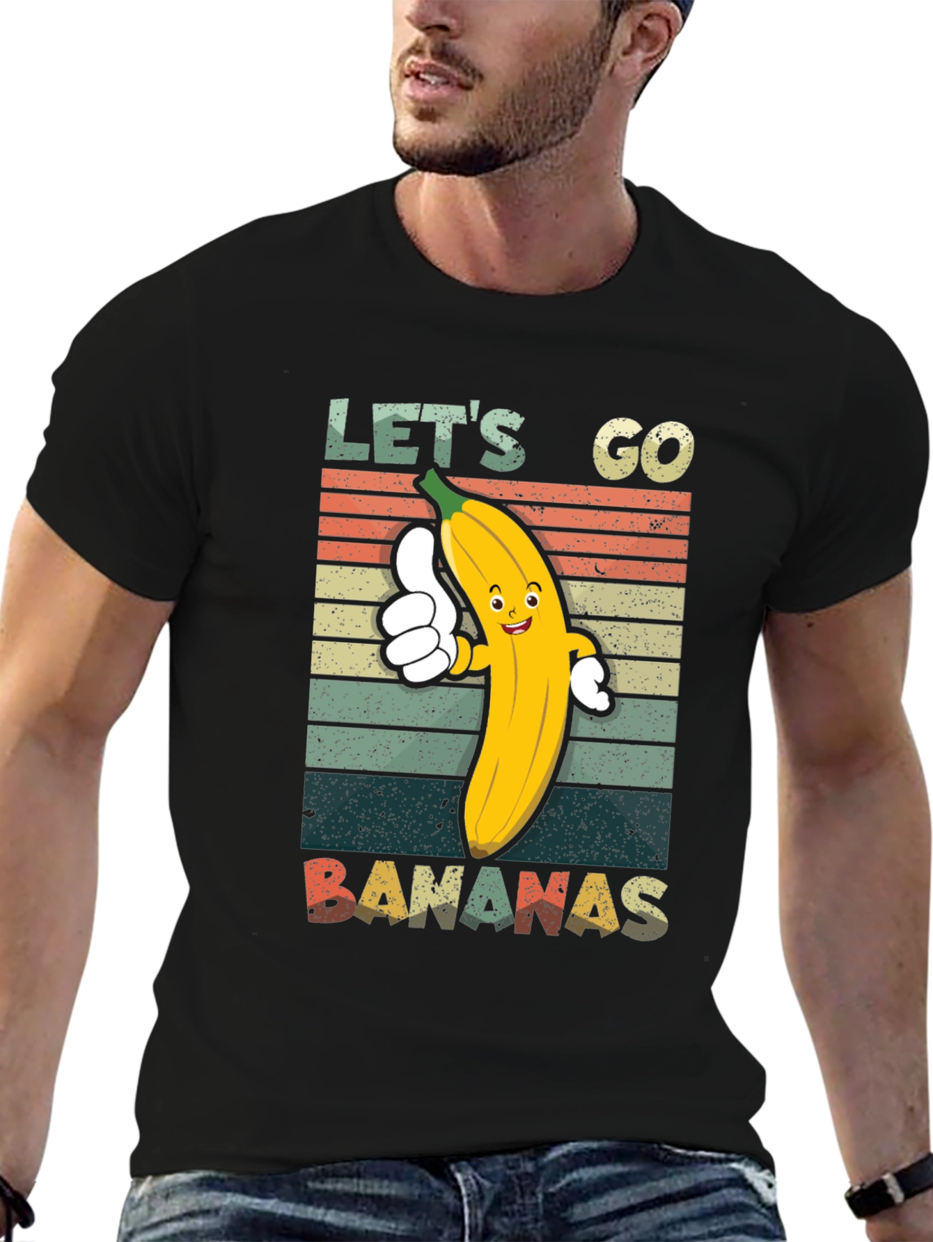 Lets Go Bananas T-Shirt - Retro Fruit Tee