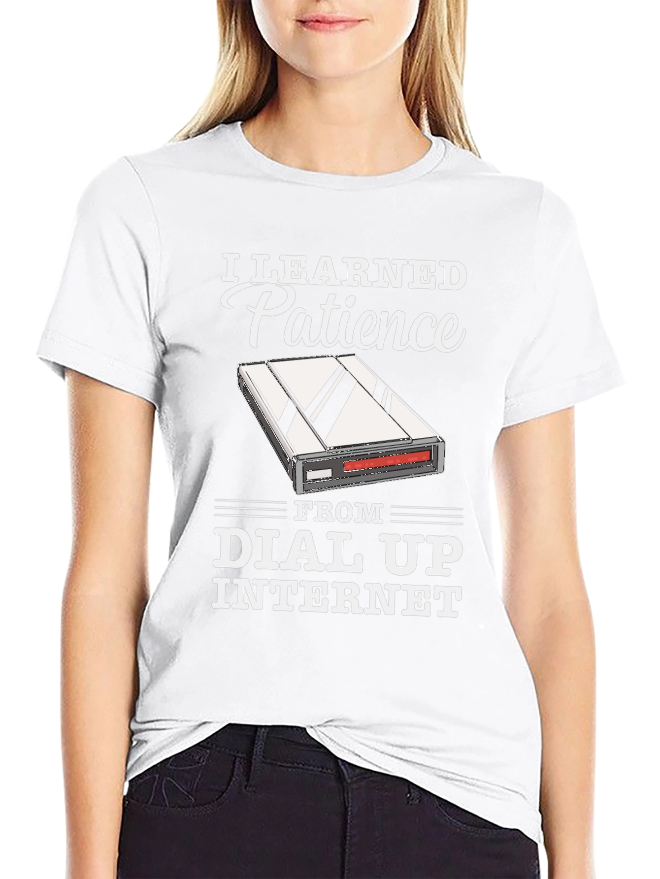 I Learned Patience From Dial Up Internet T-Shirt