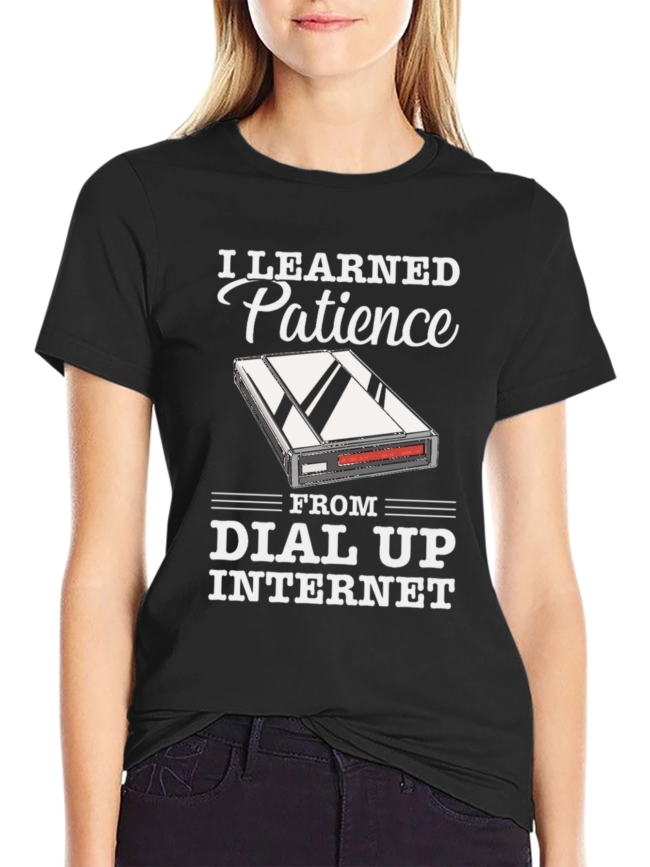I Learned Patience From Dial Up Internet T-Shirt