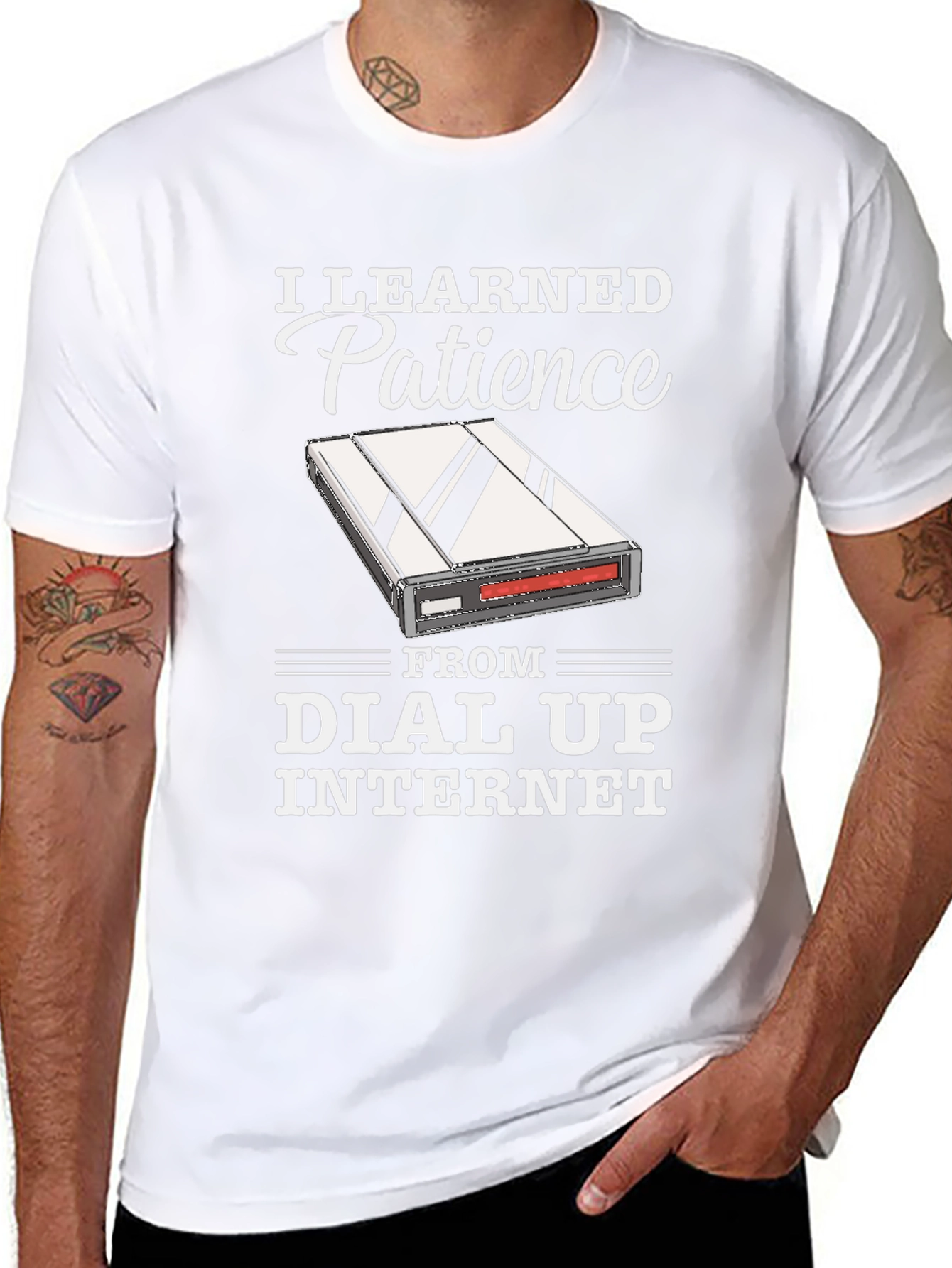 I Learned Patience From Dial Up Internet T-Shirt