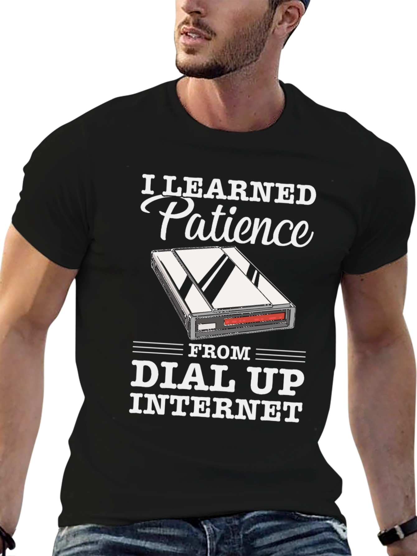 I Learned Patience From Dial Up Internet T-Shirt