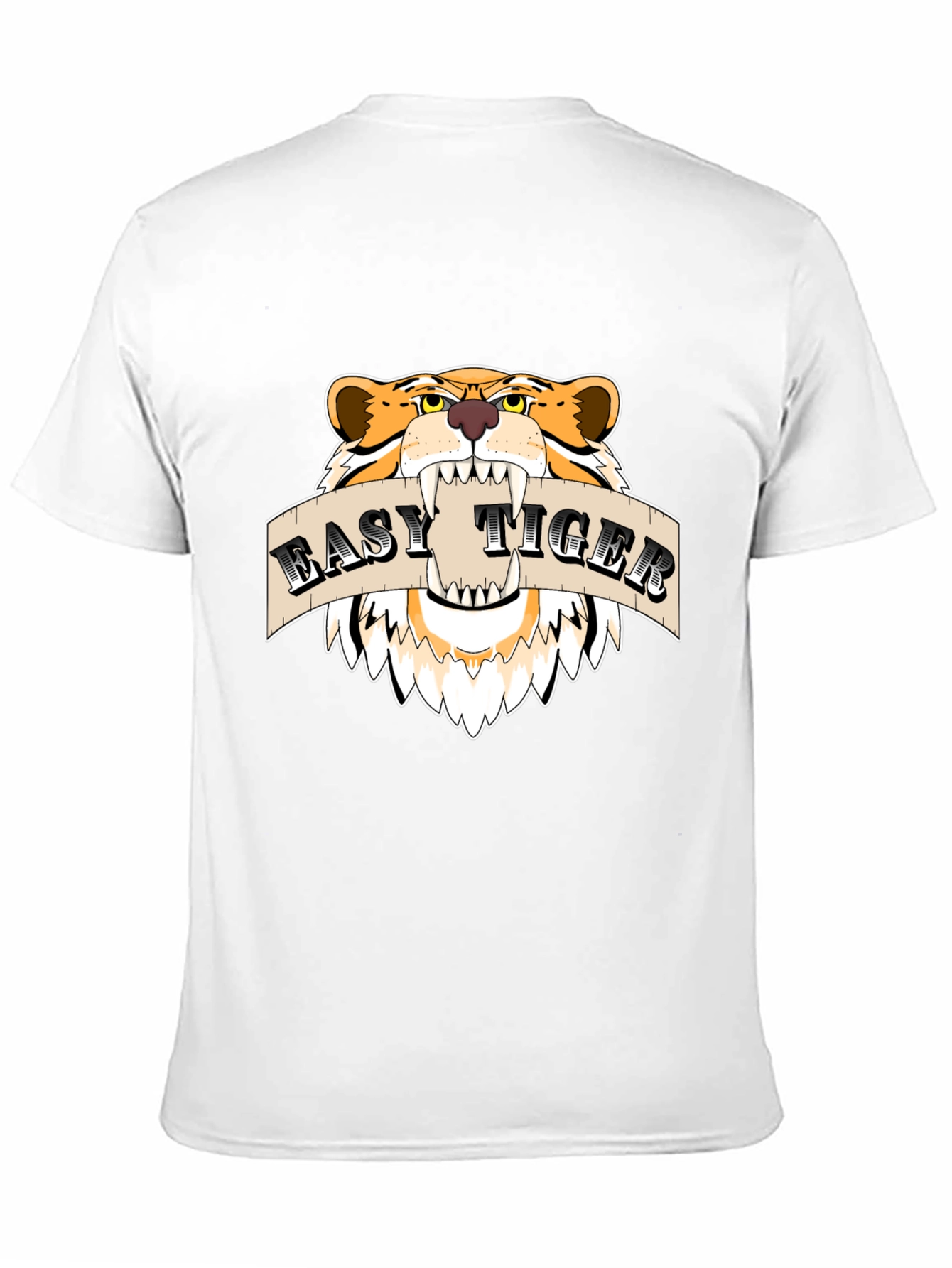 Easy Tiger Graphic Tee -  Bold Tiger Design