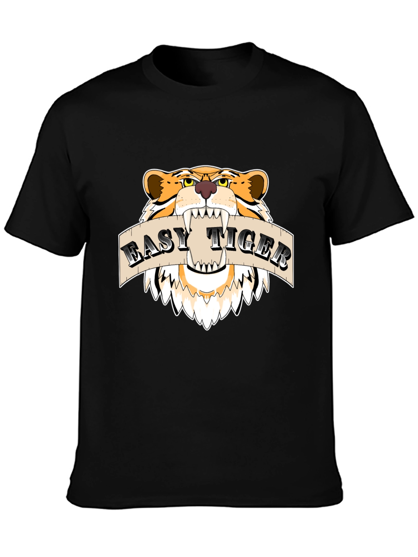 Easy Tiger Graphic Tee -  Bold Tiger Design