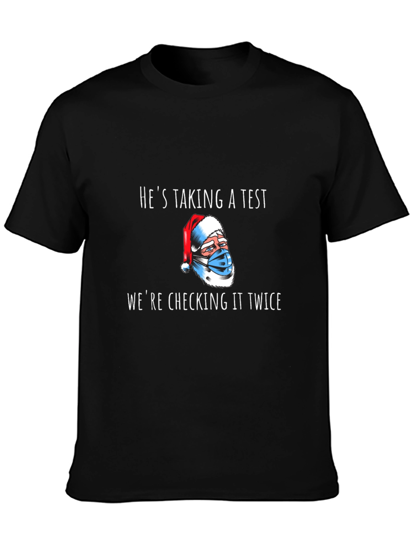 Funny Santa Taking a Test T-Shirt