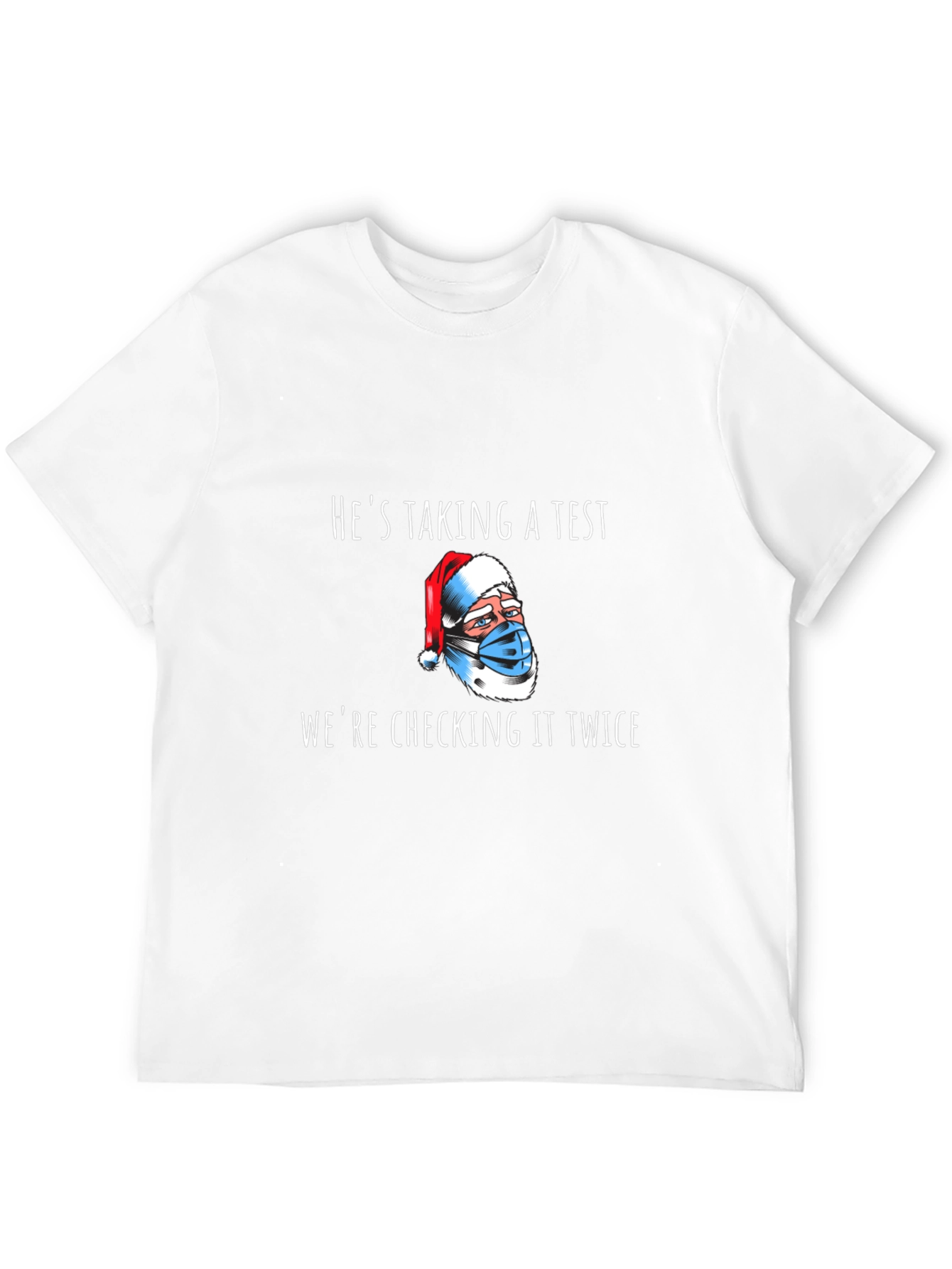 Funny Santa Taking a Test T-Shirt