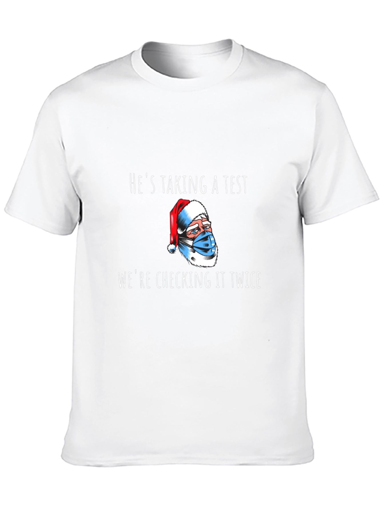 Funny Santa Taking a Test T-Shirt