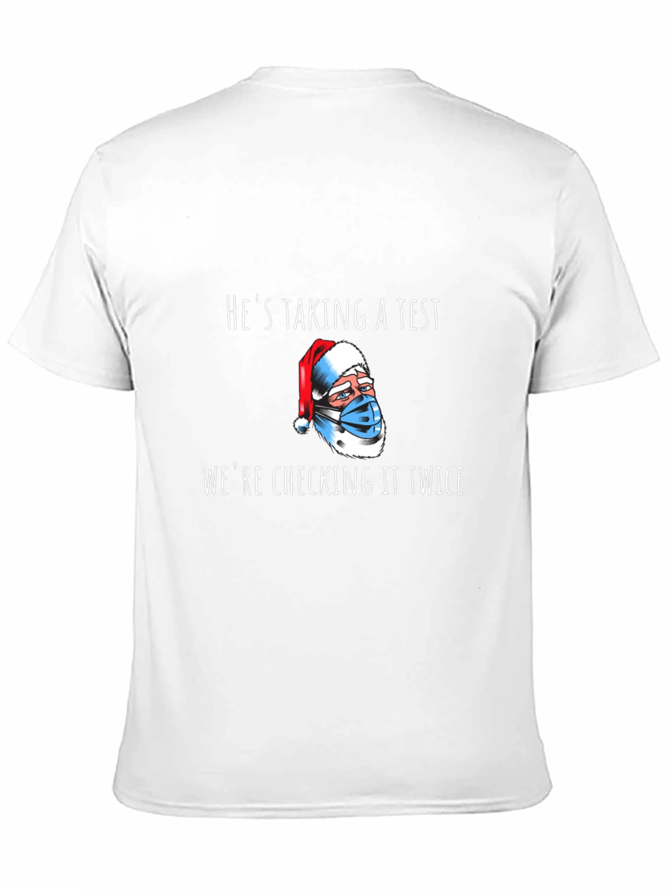 Funny Santa Taking a Test T-Shirt