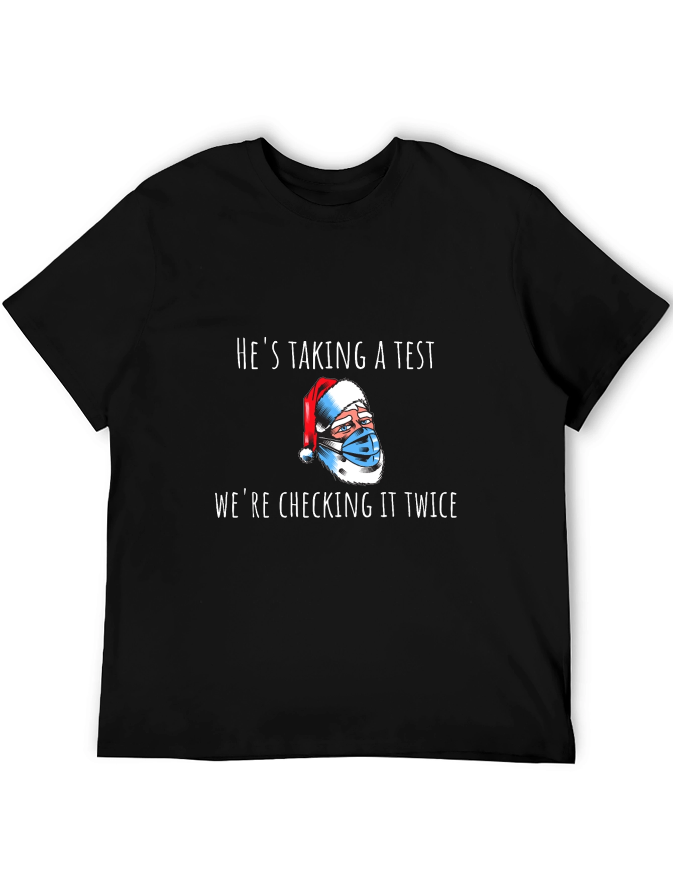 Funny Santa Taking a Test T-Shirt