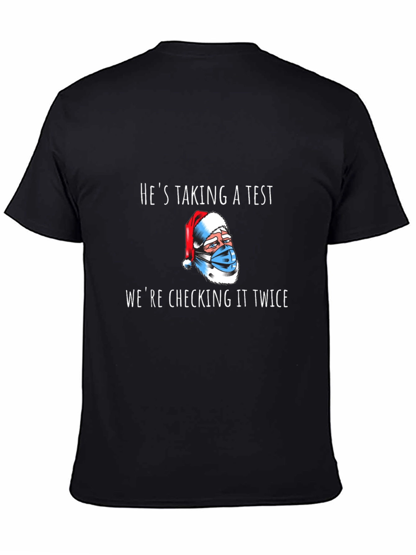 Funny Santa Taking a Test T-Shirt