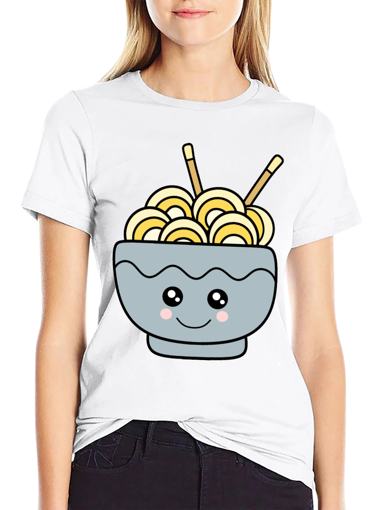 Cute Kawaii Ramen Bowl T-Shirt