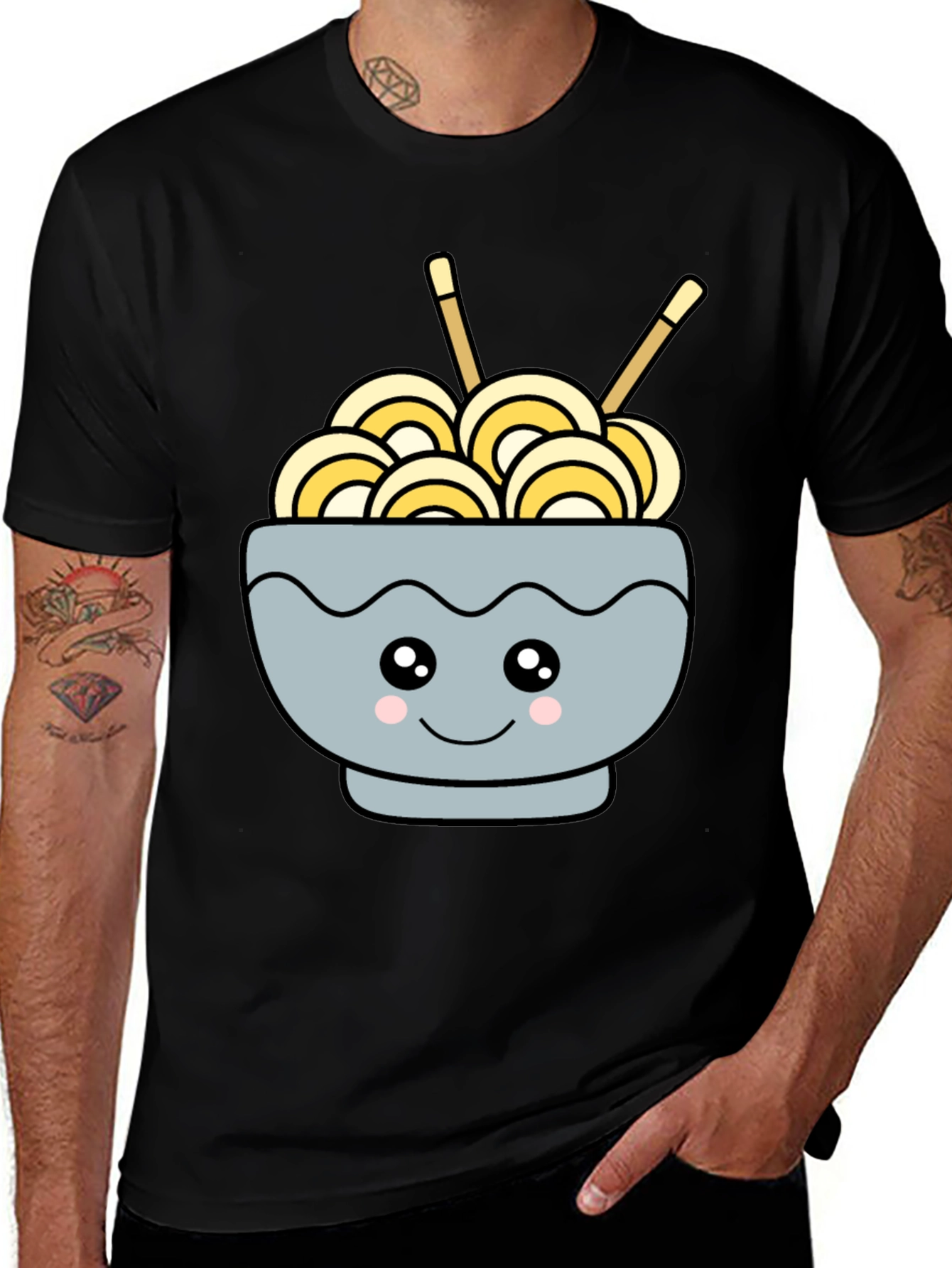 Cute Kawaii Ramen Bowl T-Shirt