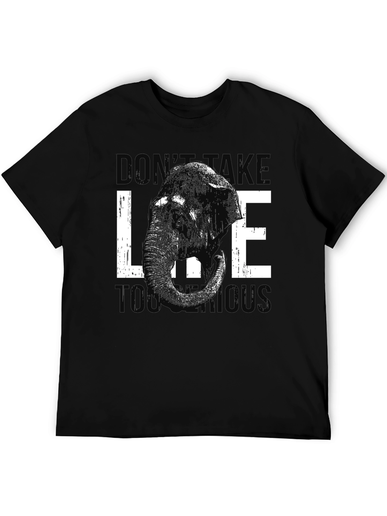 Elephant Graphic Tee - Dont Take Life Too Serious