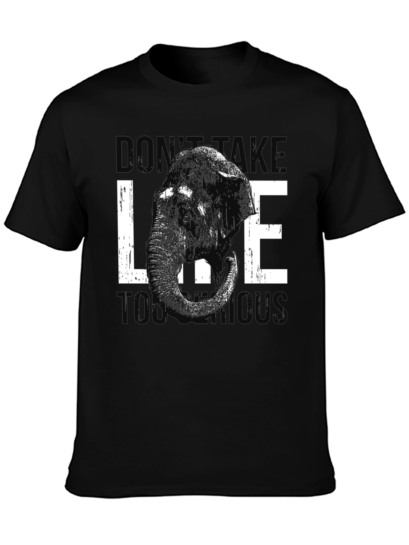 Elephant Graphic Tee - Dont Take Life Too Serious