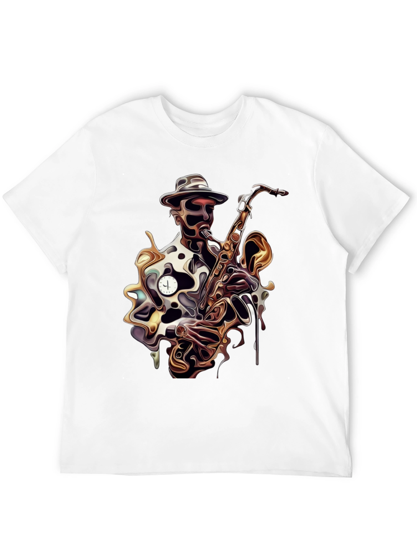 Jazz Saxophone Player Black T-Shirt