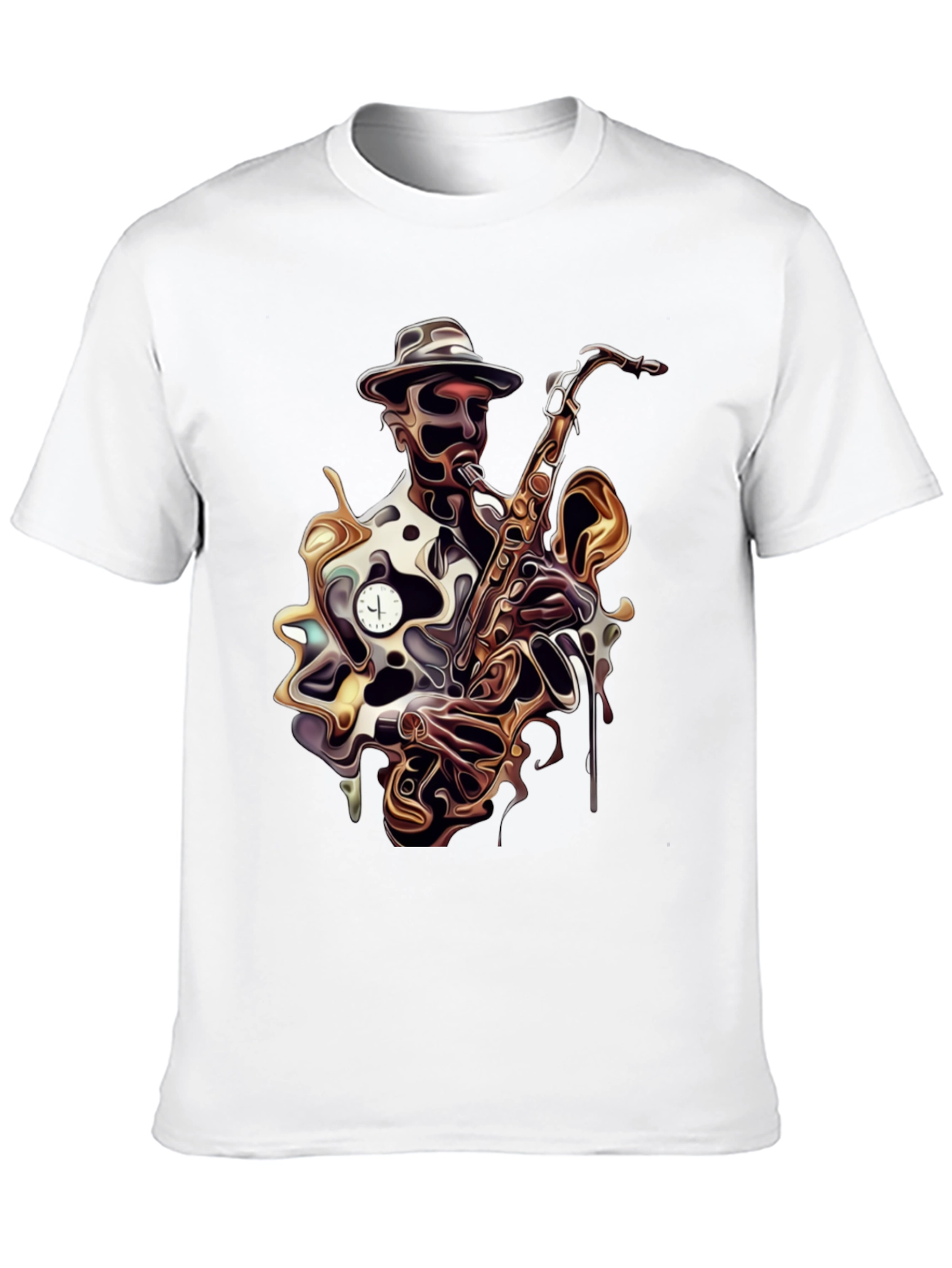 Jazz Saxophone Player Black T-Shirt