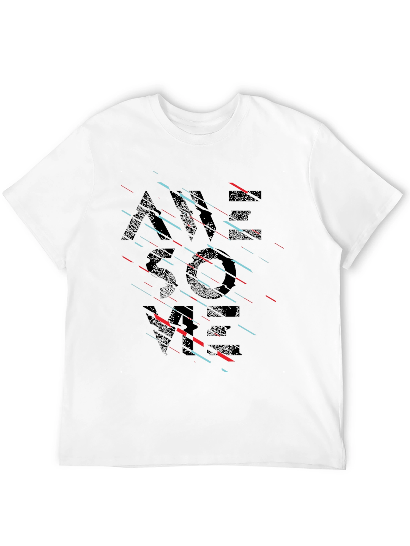 Modern Graphic Tee - Black - Abstract Design