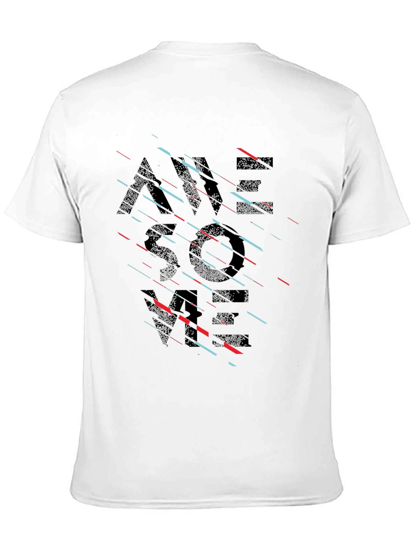 Modern Graphic Tee - Black - Abstract Design