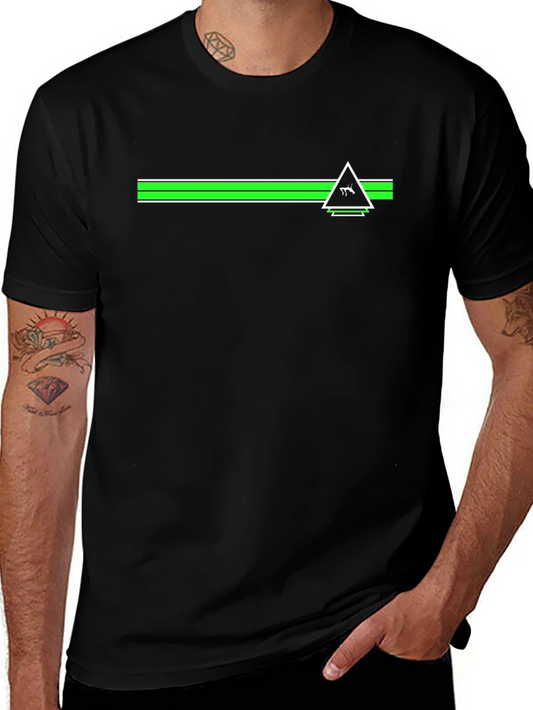 Modern Graphic Tee - Black Shirt with Geometric Design