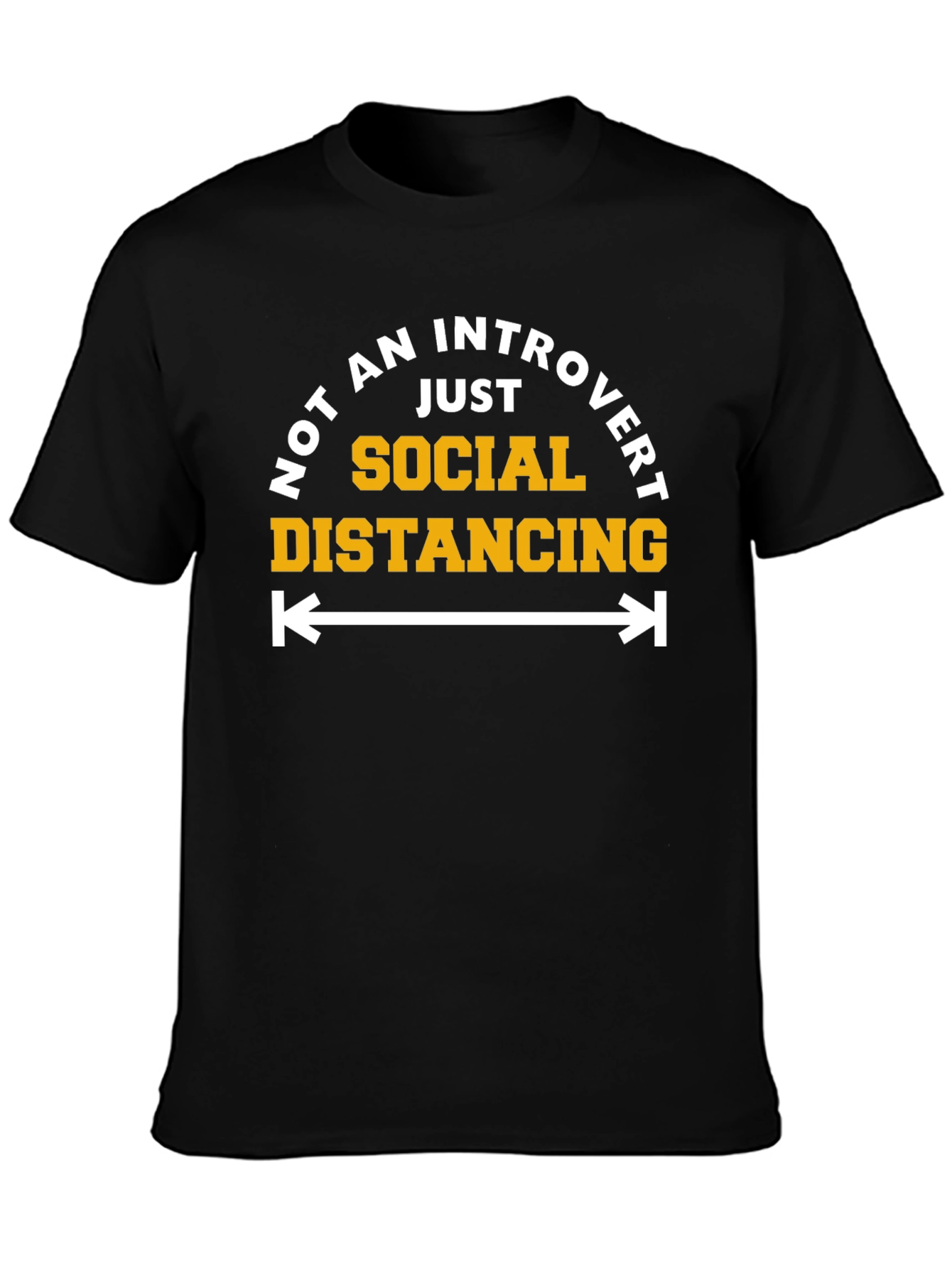 Introvert Social Distancing Graphic T-Shirt