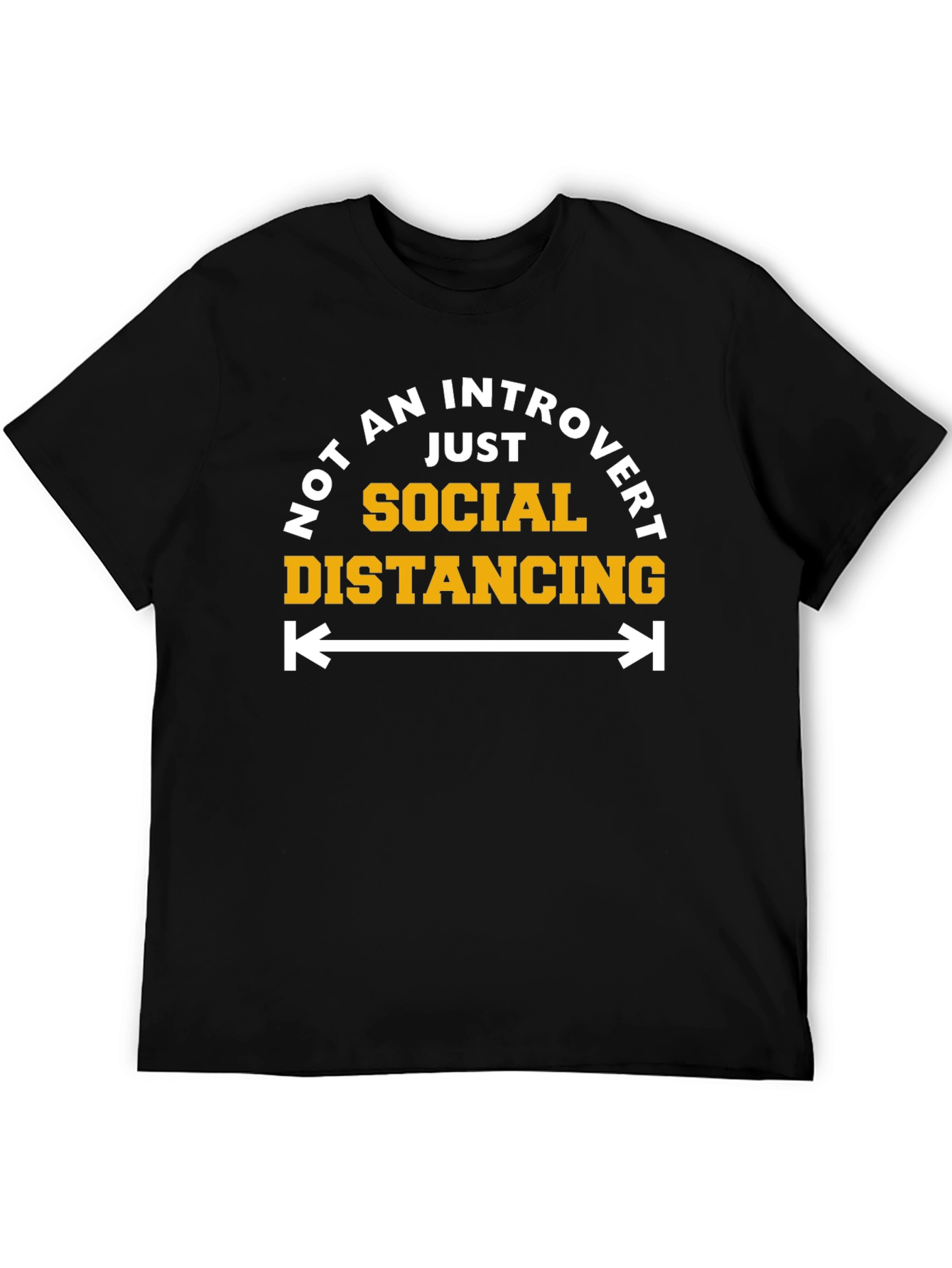 Introvert Social Distancing Graphic T-Shirt