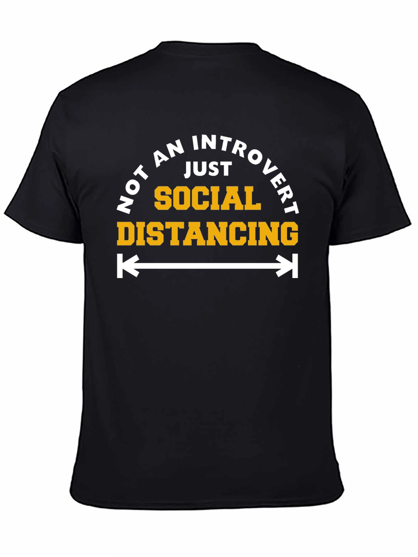 Introvert Social Distancing Graphic T-Shirt