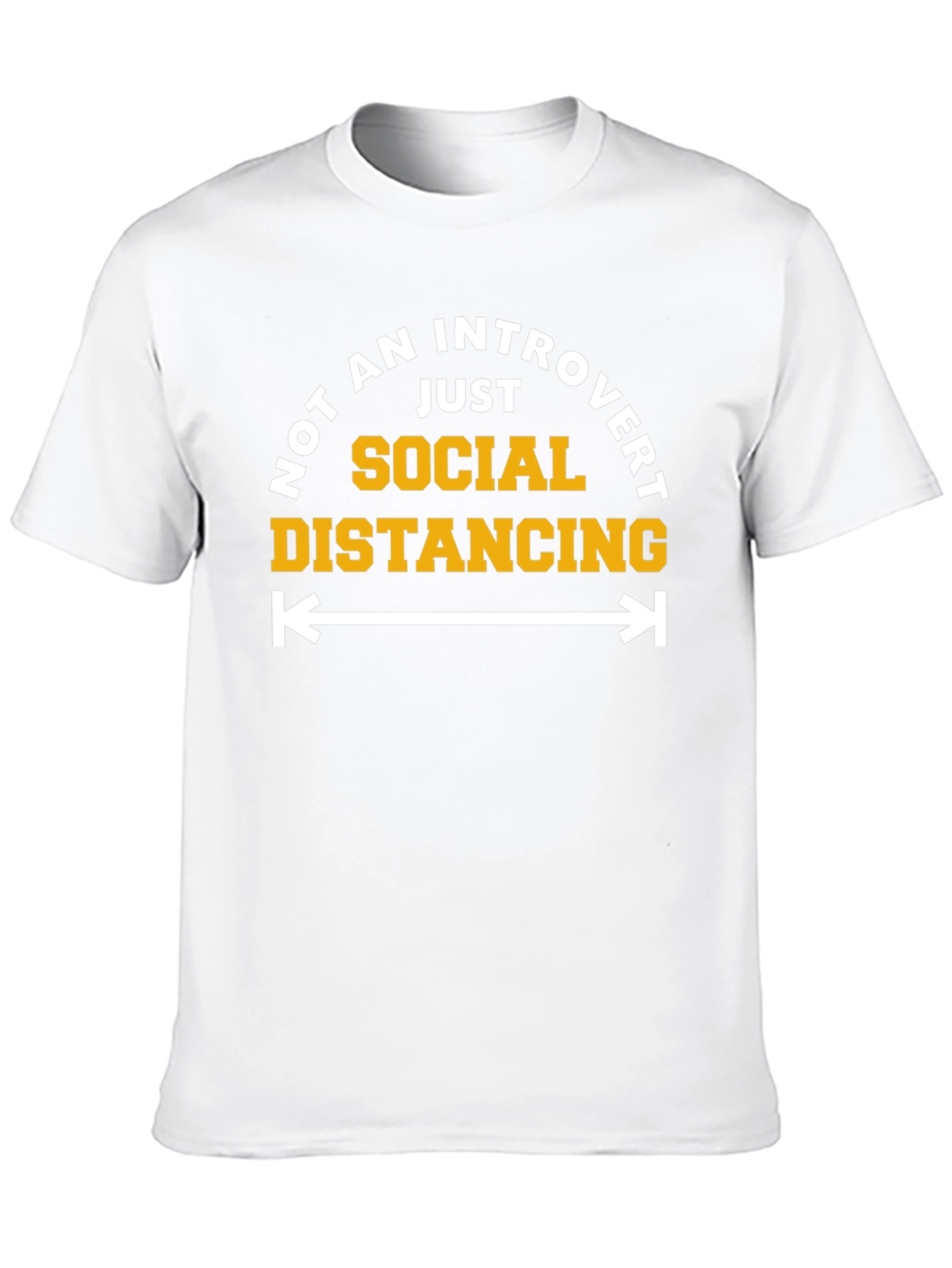 Introvert Social Distancing Graphic T-Shirt