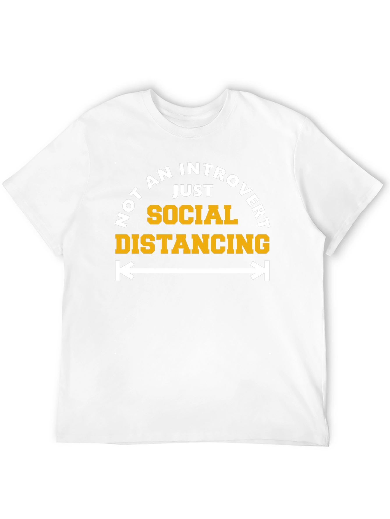 Introvert Social Distancing Graphic T-Shirt
