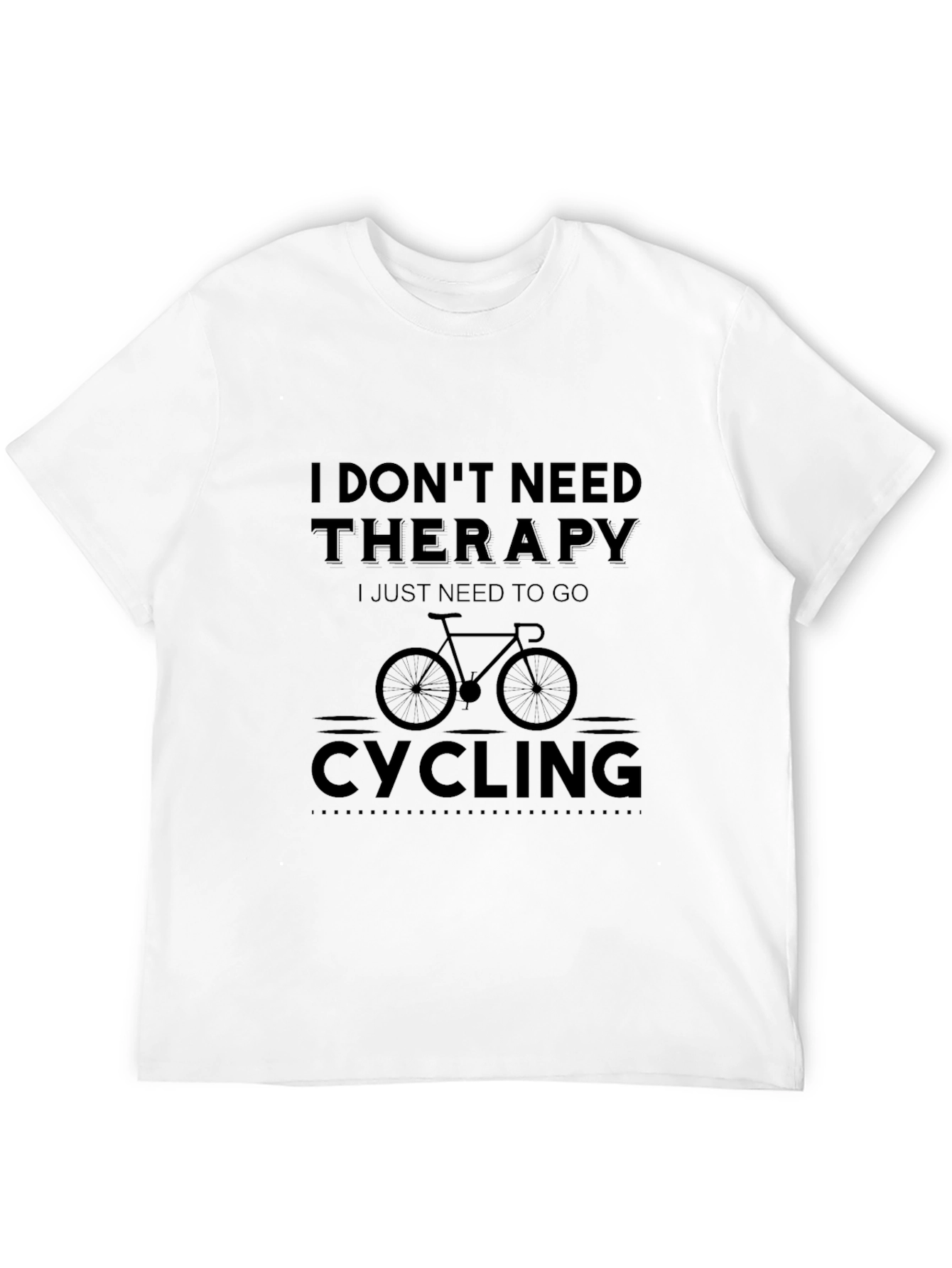 Cycling Therapy Black T-Shirt
