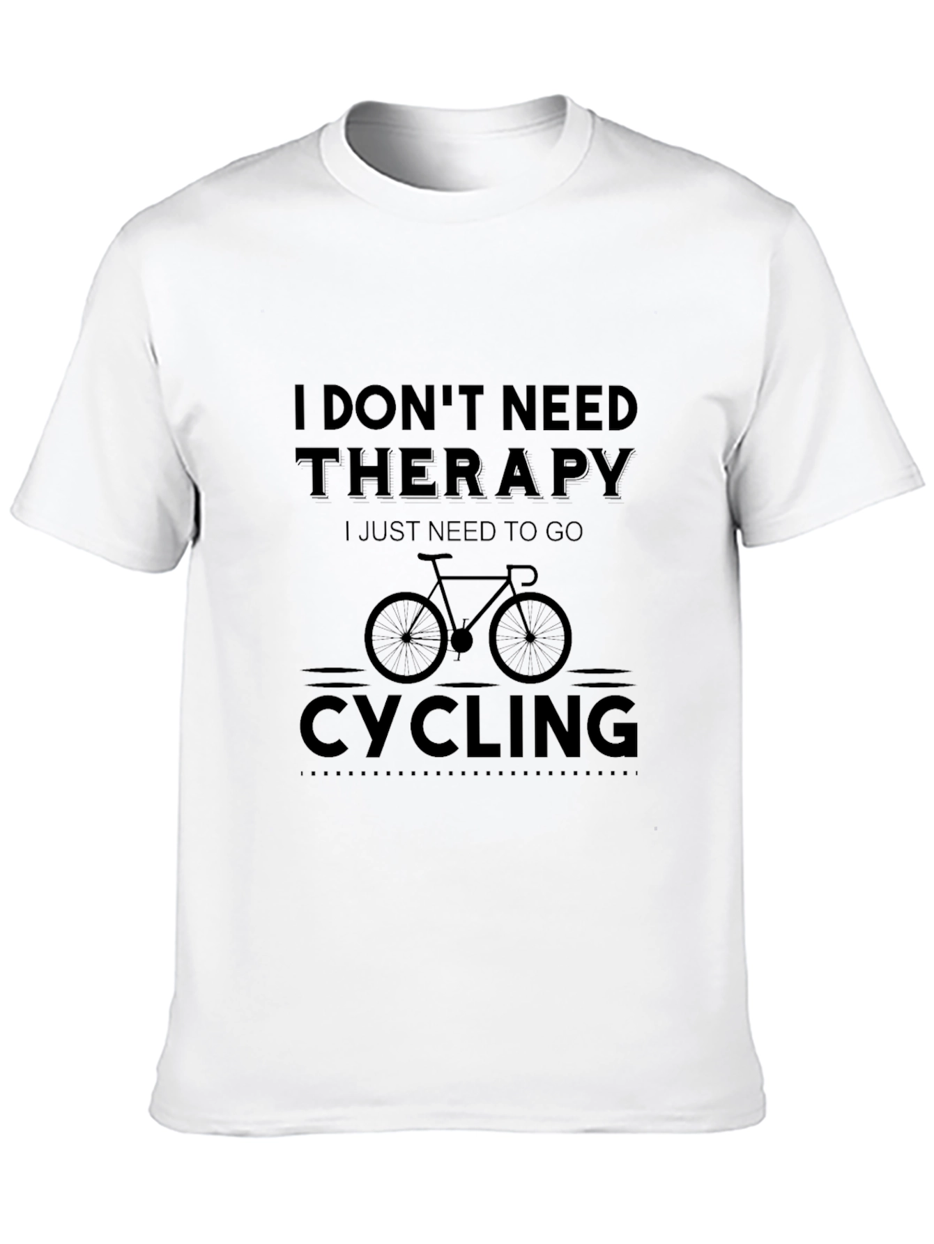 Cycling Therapy Black T-Shirt